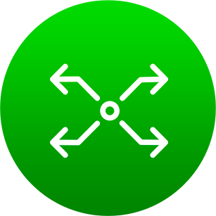 Icon of streamlined process