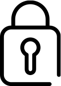 Icon showing padlock